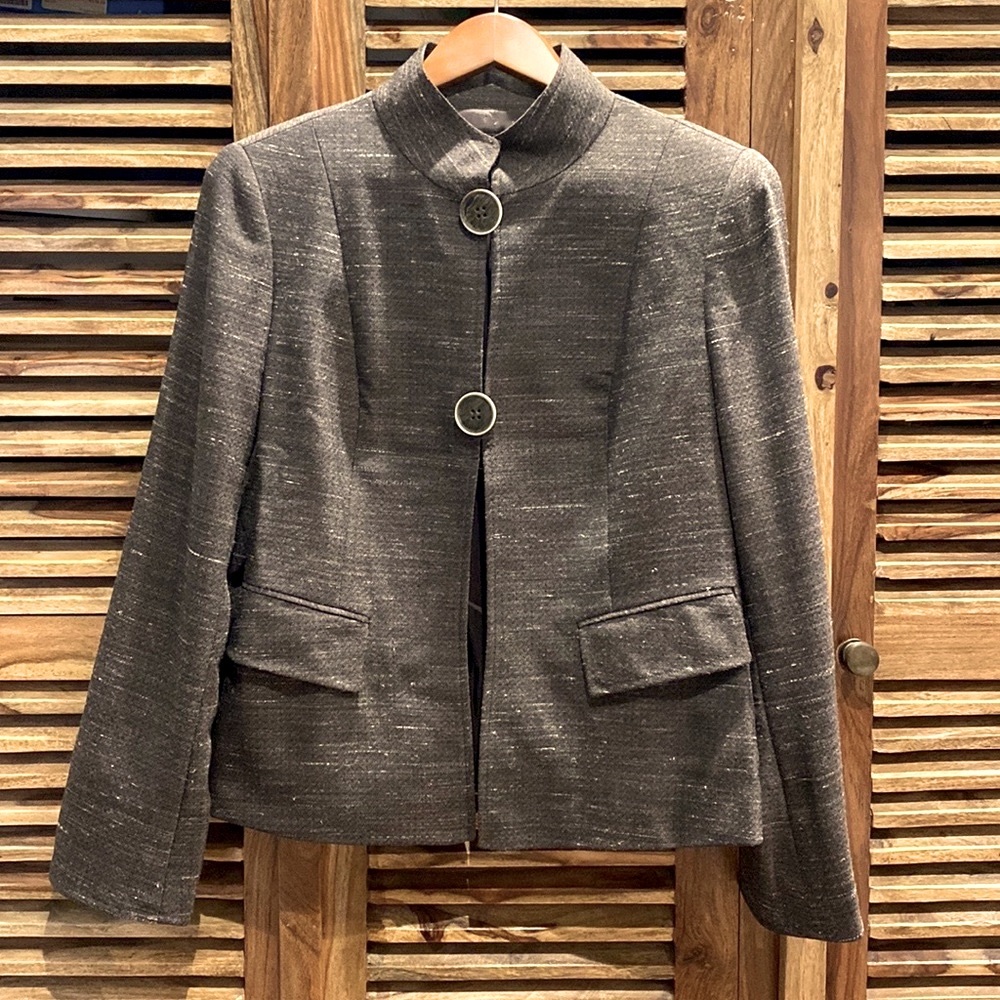 Lafayette 148 New York Brown Wool Blazer - Size 4